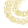 Anti-Tarnish Electroplate Glass Beads Strands GLAA-N064-6mm-06-3