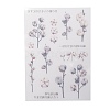 Flower Pattern Waterproof Self Adhesive Hot Stamping Stickers DIY-I063-09-3