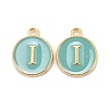 Golden Plated Alloy Enamel Charms ENAM-S118-05I-1