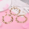 Brass Charm Anklets Sets AJEW-AN00346-6