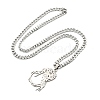 Non-Tarnish 304 Stainless Steel Pendant Necklaces NJEW-L118-01P-2