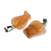 Natural Topaz Jade Pendants G-B127-10P-05-2