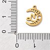 Real 18K Gold Plated 304 Stainless Steel Pendants STAS-R003-02G-02-3