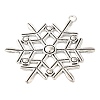 Tibetan Style Alloy Snowflake Big Pendants TIBEP-5252-AS-LF-2