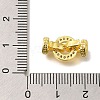 Rack Plating Ring Brass Micro Pave Cubic Zirconia Fold Over Clasps KK-F883-19G-01-3