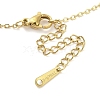 Ion Plating(IP) 304 Stainless Steel Pendant Necklaces for Women NJEW-B080-14G-3