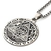 Egypt Theme 304 Stainless Steel Eye of Horus Pendant Necklaces NJEW-S007-08P-2