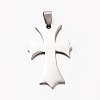 Tarnish Resistant New Fahsion 201 Stainless Steel Cross Pendants STAS-F010-49-1