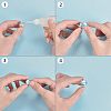 Adjustable 304 Stainless Steel Finger Rings Components STAS-UN0001-10-8