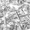 100Pcs 10 Style Dentist Theme Tibetan Style Alloy Pendants TIBEP-CJ0001-81-3