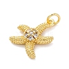 Brass Micro Pave Cubic Zirconia Pendants KK-S510-47G-02-2