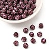 Polymer Clay Rhinestone Beads RB-A053-6mm-10-1