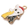 Christmas Theme Alloy Enamel Pendants ENAM-Q508-02A-2