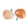 Natural Red Aventurine Pendants G-A281-02P-01-2