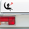 4Pcs 4 Styles Valentine's Day Square PET Waterproof Self-adhesive Car Stickers DIY-GF0007-45I-7