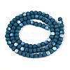 Frosted Opaque Glass Beads Strands GLAA-T032-P4mm-MBB14-2