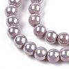 Electroplate Opaque Glass Beads Strands LS-GLAA-T032-P4mm-AB07-2