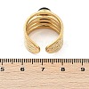 304 Stainless Steel Multi-layer Open Cuff Rings RJEW-Z078-15G-5