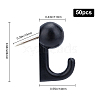 Gorgecraft 1 Set 20Pcs Plastic Hanger Hooks Set FIND-GF0002-04B-2