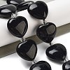 Natural Obsidian Beads Strands G-C150-A30-01-1