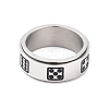 Titanium Steel Spinner Ring RJEW-C019-06P-2