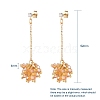 Faceted Glass Beads Stud Earrings EJEW-JE04095-6
