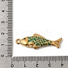 304 Stainless Steel Enamel Fish Connector Charms STAS-B128-55G-06-3