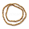 Electroplate Glass Beads Strands LS-EGLA-K015-10D-2