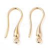 Brass Earring Hooks KK-P234-18G-1