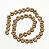 Electroplate Non-magnetic Synthetic Hematite Beads Strands G-F300-03A-F03-2