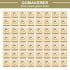 GOMAKERER 200Pcs Brass Beads KK-GO0001-75-5