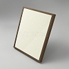 50-Slot Foldable Retangle Wood Slant Back Ring Display Frame RDIS-WH0009-021-2