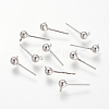 Brass Stud Earring Findings KK-T014-66P-1