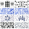 8Pcs 8 Styles PVC Plastic Waterproof Decorative Sticker Labels DIY-SP0004-93F-6