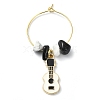 Music Theme Alloy Wine Glass Charms AJEW-JO00245-4