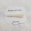 Imitation Pearl Alligator Hair Clips PW-WGA4327-08-1