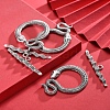 Tibetan Style Alloy Toggle Clasps TIBE-A5836-TAS-NR-4