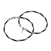 304 Stainless Steel Ring Hoop Earrings for Women EJEW-M023-08D-2