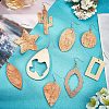 SUPERFINDINGS DIY 9 Pairs Imitation Leather Earring Making Kits DIY-FH0002-36-5