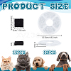 24Pcs 2 Styles Donut Shape & Rectangle Activated Carbon & Non-woven Fabrics Sheet for Pet Water Dispenser Filter Cartridge AJEW-OC0014-71-2