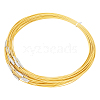  50Pcs Stainless Steel Wire Necklace Cord DIY Jewelry Making TWIR-NB0001-03-1