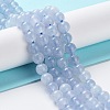 Dyed Natural Malaysia Jade Beads Strands G-G021-02A-07-2