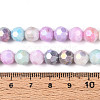 Anti-Tarnish Electroplate Glass Beads Strands X-EGLA-T021-8mm-15-14-4