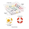 20Pcs 5 Colors Handmade Porcelain Beads PORC-FS0001-19-4