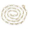 Brass Cable Chains Necklace Making MAK-S072-16A-MG-2