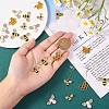 24Pcs 4 Style Alloy Enamel Pendants FIND-SZ0002-30-4