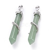 Natural Green Aventurine Big Pointed Pendants G-F696-B05-2