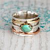 Retro Alloy Turquoise Finger Rings FS-WG5E832-03-2