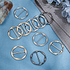 Gorgecraft 10Pcs 5 Colors Zinc Alloy Buckles FIND-GF0002-34A-4