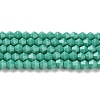 Opaque Solid Color Imitation Jade Glass Beads Strands GLAA-F029-P4mm-07-1